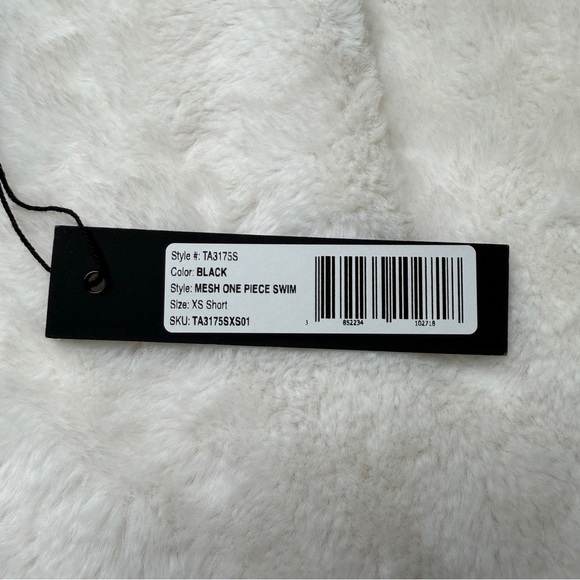 TA3 Meshy One Piece Swimsuit Black XS Short Petite Fit - Picture 9 of 9